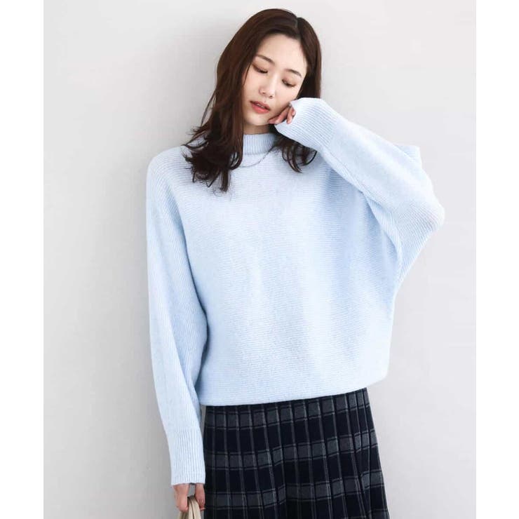 シャドーボーダー調ドルマンニット/洗える | MK MICHEL KLEIN | 詳細画像14 