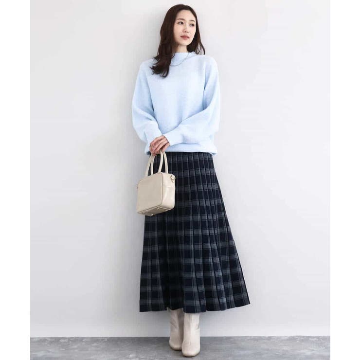 シャドーボーダー調ドルマンニット/洗える | MK MICHEL KLEIN | 詳細画像16 