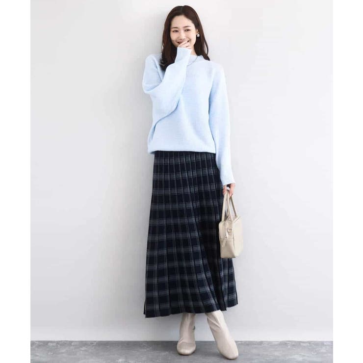 シャドーボーダー調ドルマンニット/洗える | MK MICHEL KLEIN | 詳細画像17 