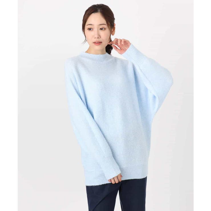 シャドーボーダー調ドルマンニット/洗える | MK MICHEL KLEIN | 詳細画像18 