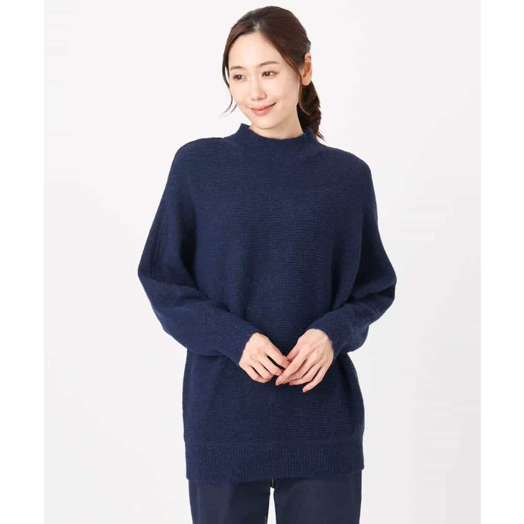 シャドーボーダー調ドルマンニット/洗える | MK MICHEL KLEIN | 詳細画像25 