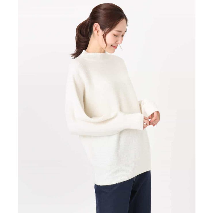 シャドーボーダー調ドルマンニット/洗える | MK MICHEL KLEIN | 詳細画像27 