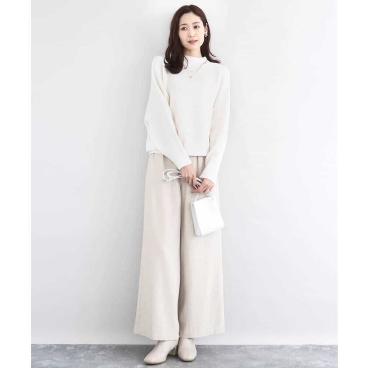 シャドーボーダー調ドルマンニット/洗える | MK MICHEL KLEIN | 詳細画像3 