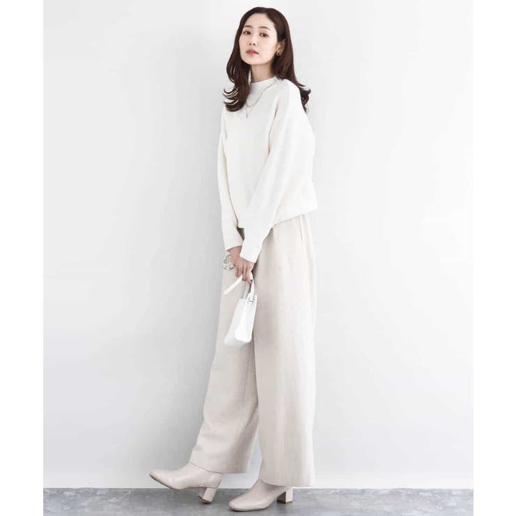 シャドーボーダー調ドルマンニット/洗える | MK MICHEL KLEIN | 詳細画像5 