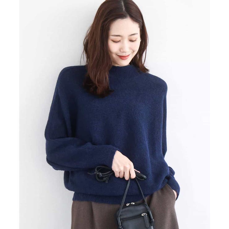 シャドーボーダー調ドルマンニット/洗える | MK MICHEL KLEIN | 詳細画像6 