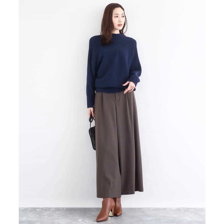 シャドーボーダー調ドルマンニット/洗える | MK MICHEL KLEIN | 詳細画像7 