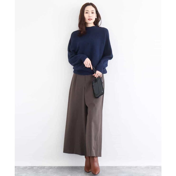 シャドーボーダー調ドルマンニット/洗える | MK MICHEL KLEIN | 詳細画像8 