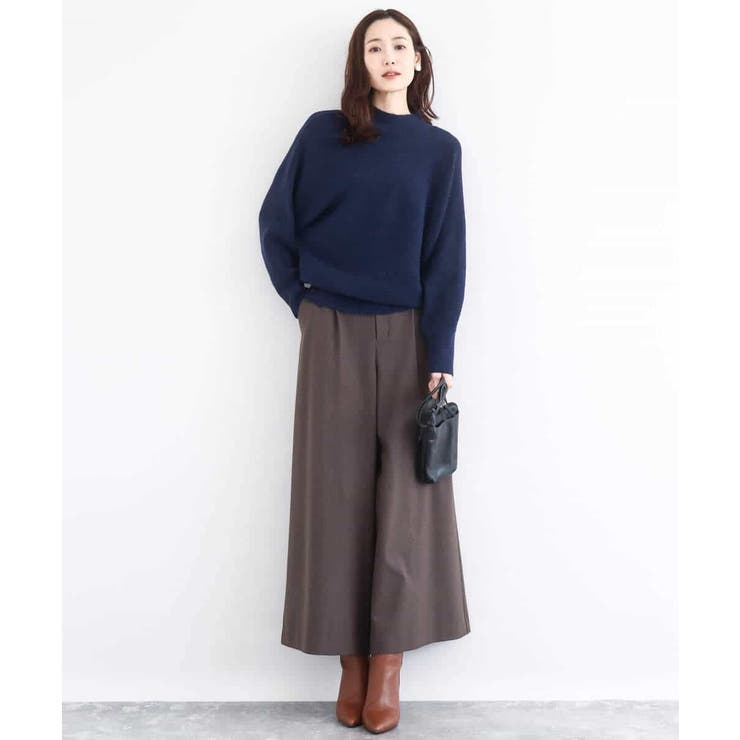 シャドーボーダー調ドルマンニット/洗える | MK MICHEL KLEIN | 詳細画像9 