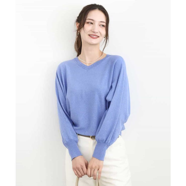 前後2wayラメドルマンニット/洗える | MK MICHEL KLEIN | 詳細画像17 