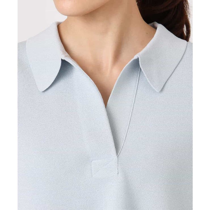 衿付きラガーニット/洗える | MK MICHEL KLEIN | 詳細画像13 