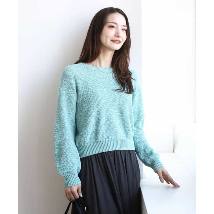 鹿の子編みニット/洗える | MK MICHEL KLEIN | 詳細画像7 