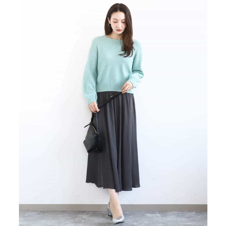 鹿の子編みニット/洗える | MK MICHEL KLEIN | 詳細画像8 