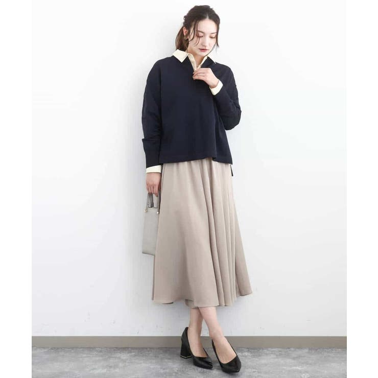 フロントファスナーデザインニット/洗える | MK MICHEL KLEIN | 詳細画像7 