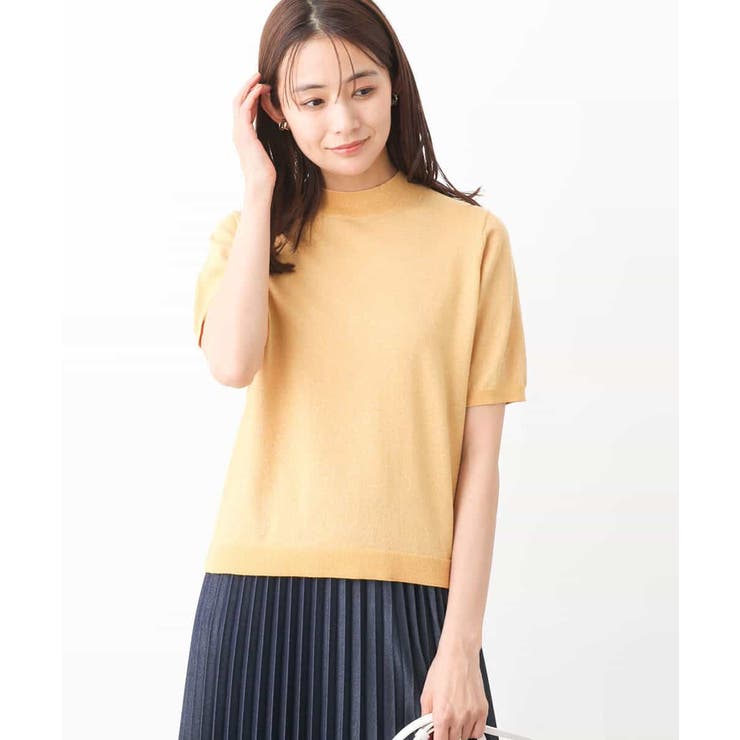 メルカドット ミッシェルクラン MICHEL KLEIN マイクロタフタレザーライクスカート