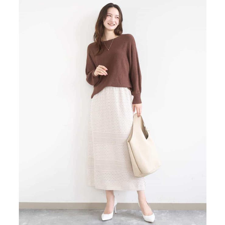 テープヤーンドルマンニット/洗える | MK MICHEL KLEIN | 詳細画像12 