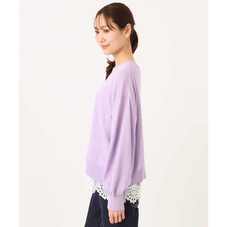 ハイゲージニット×裾レースタンクトップセット/洗える | MK MICHEL KLEIN | 詳細画像15 