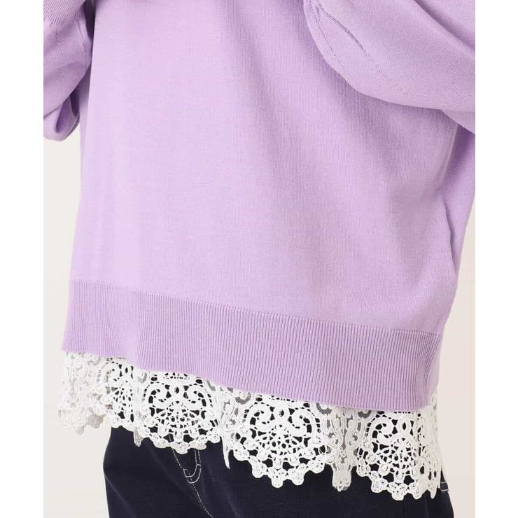 ハイゲージニット×裾レースタンクトップセット/洗える | MK MICHEL KLEIN | 詳細画像19 