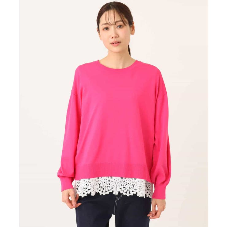 ハイゲージニット×裾レースタンクトップセット/洗える | MK MICHEL KLEIN | 詳細画像22 