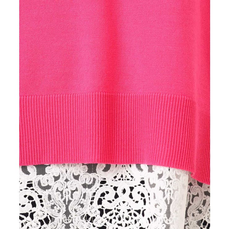 ハイゲージニット×裾レースタンクトップセット/洗える | MK MICHEL KLEIN | 詳細画像23 