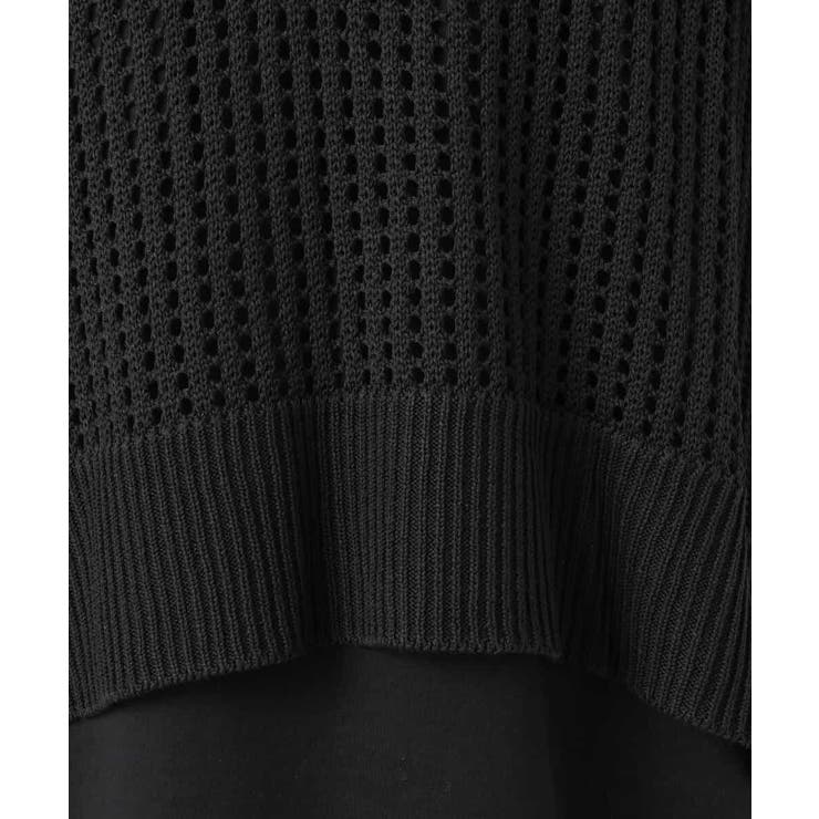 [洗える]メッシュ編みニットベスト×タンクトップ ツインセット | MK MICHEL KLEIN | 詳細画像35 