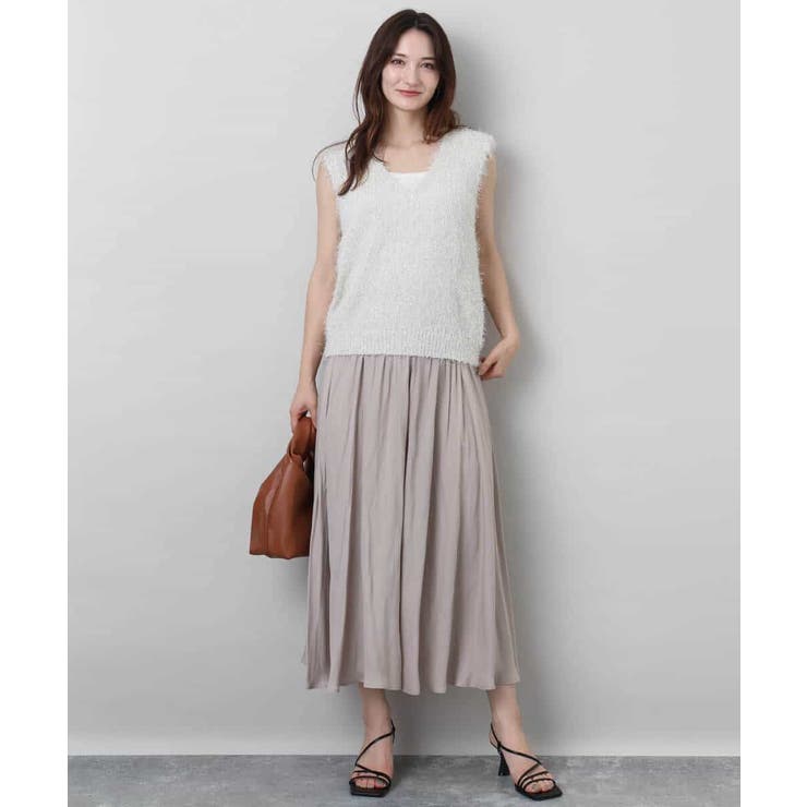 ラメシャギーニットジレ/前後2way/洗える | MK MICHEL KLEIN | 詳細画像11 