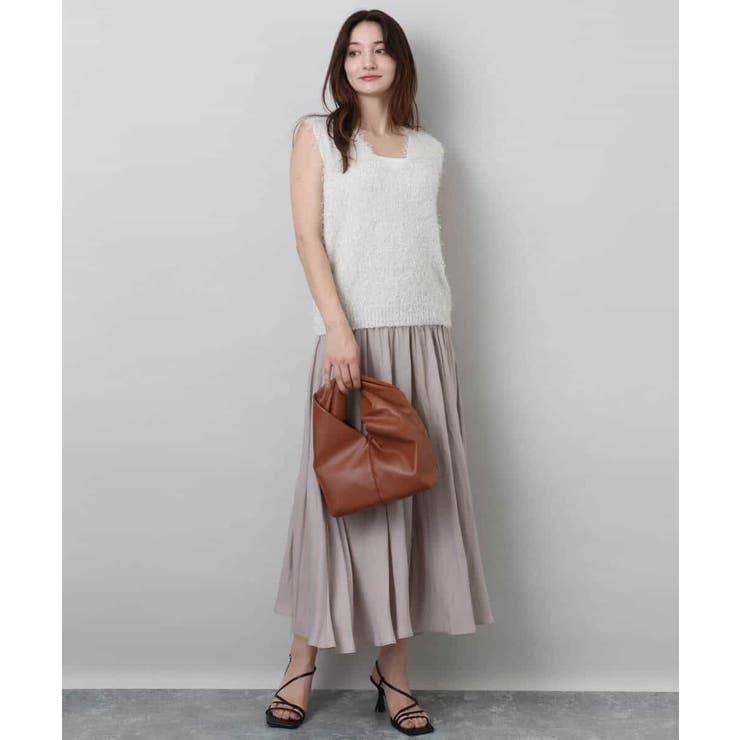 ラメシャギーニットジレ/前後2way/洗える | MK MICHEL KLEIN | 詳細画像12 