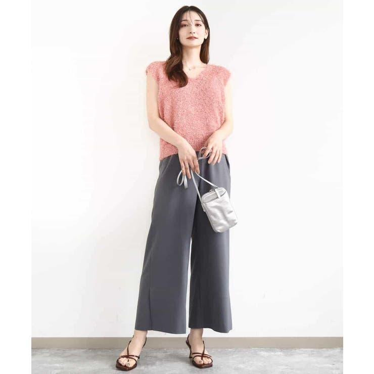 ラメシャギーニットジレ/前後2way/洗える | MK MICHEL KLEIN | 詳細画像16 