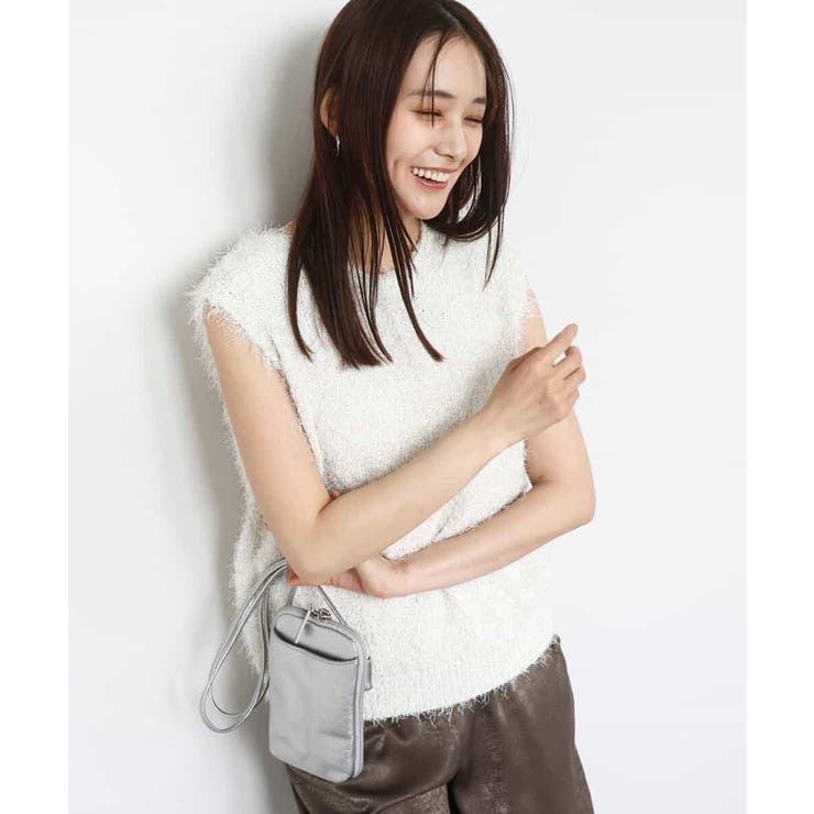 ラメシャギーニットジレ/前後2way/洗える | MK MICHEL KLEIN | 詳細画像19 