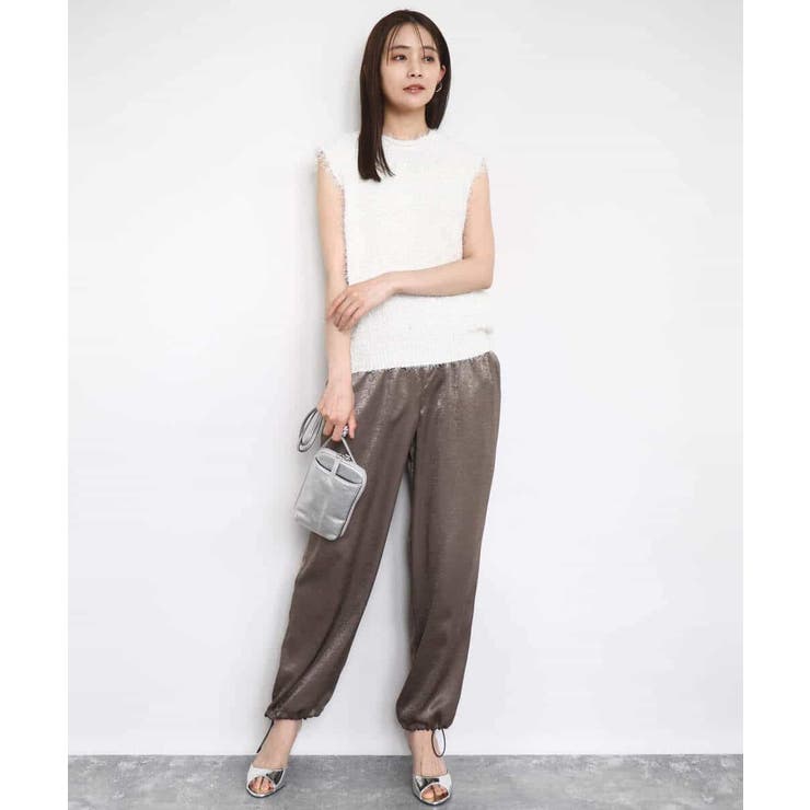 ラメシャギーニットジレ/前後2way/洗える | MK MICHEL KLEIN | 詳細画像21 