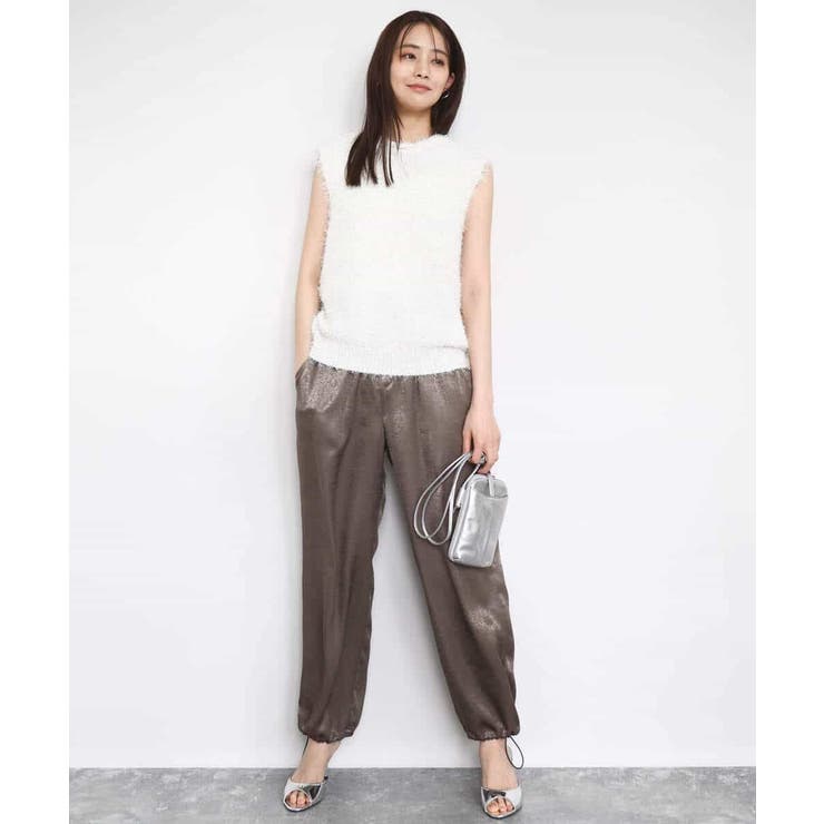 ラメシャギーニットジレ/前後2way/洗える | MK MICHEL KLEIN | 詳細画像22 