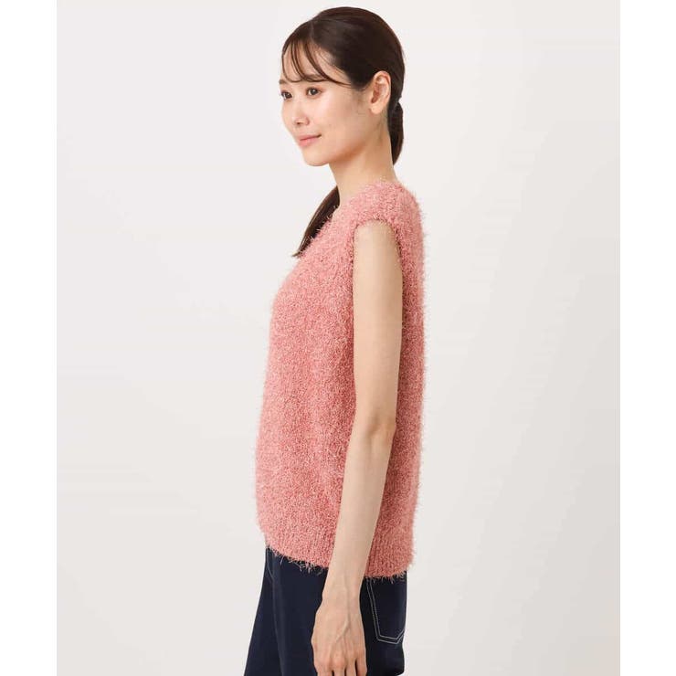 ラメシャギーニットジレ/前後2way/洗える | MK MICHEL KLEIN | 詳細画像24 