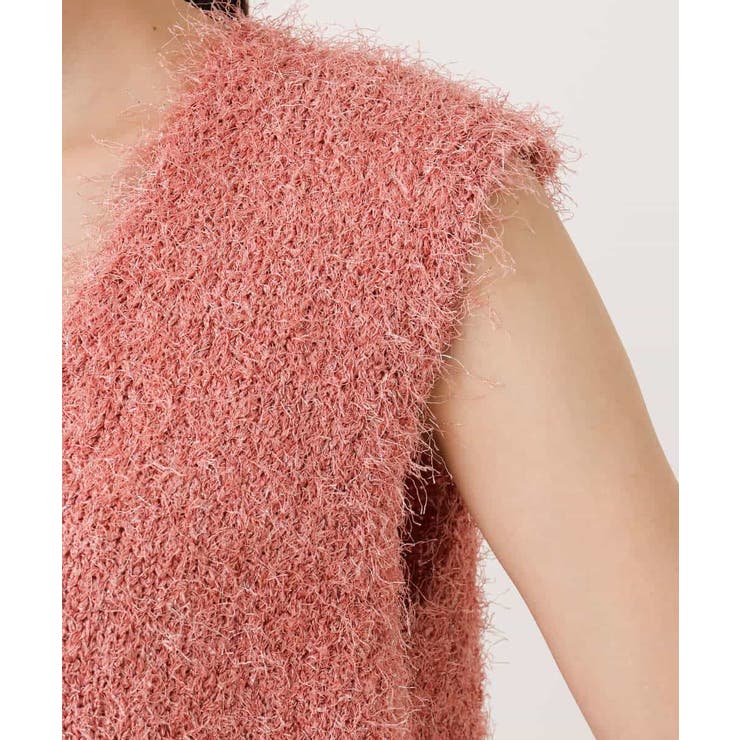 ラメシャギーニットジレ/前後2way/洗える | MK MICHEL KLEIN | 詳細画像27 