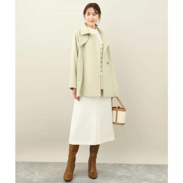 ウールライクカーゴスカート/洗える[品番：ITKW0019392]｜MK MICHEL