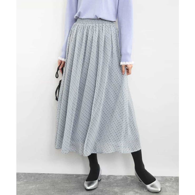 チェック柄シフォンスカート/洗える | MK MICHEL KLEIN | 詳細画像19 