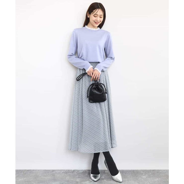 チェック柄シフォンスカート/洗える | MK MICHEL KLEIN | 詳細画像20 