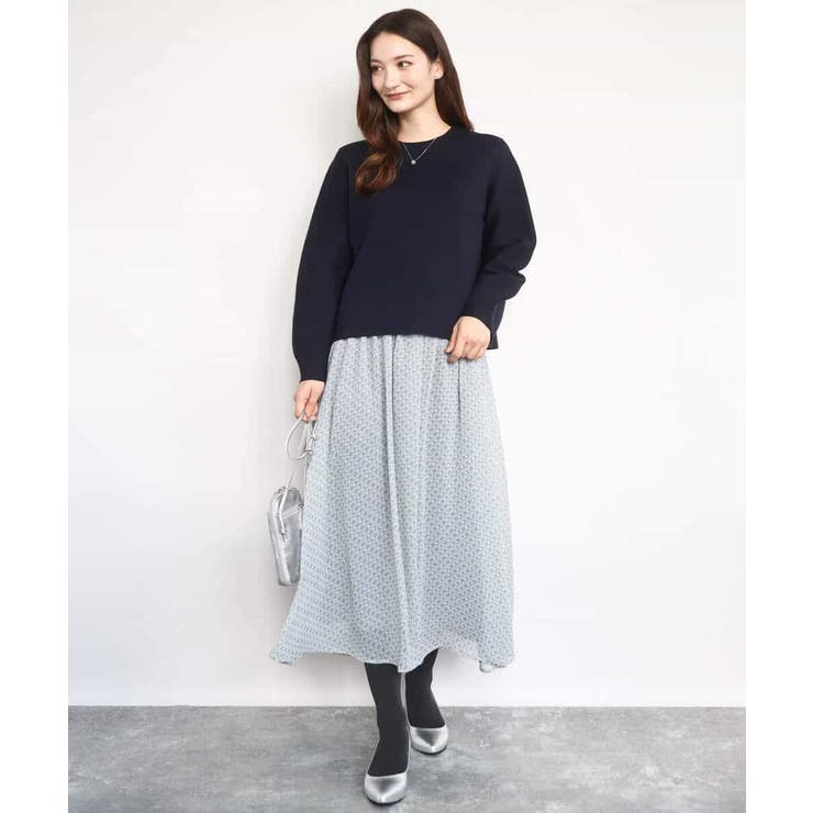 チェック柄シフォンスカート/洗える | MK MICHEL KLEIN | 詳細画像27 