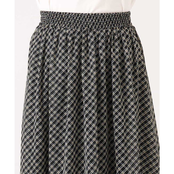 チェック柄シフォンスカート/洗える | MK MICHEL KLEIN | 詳細画像35 