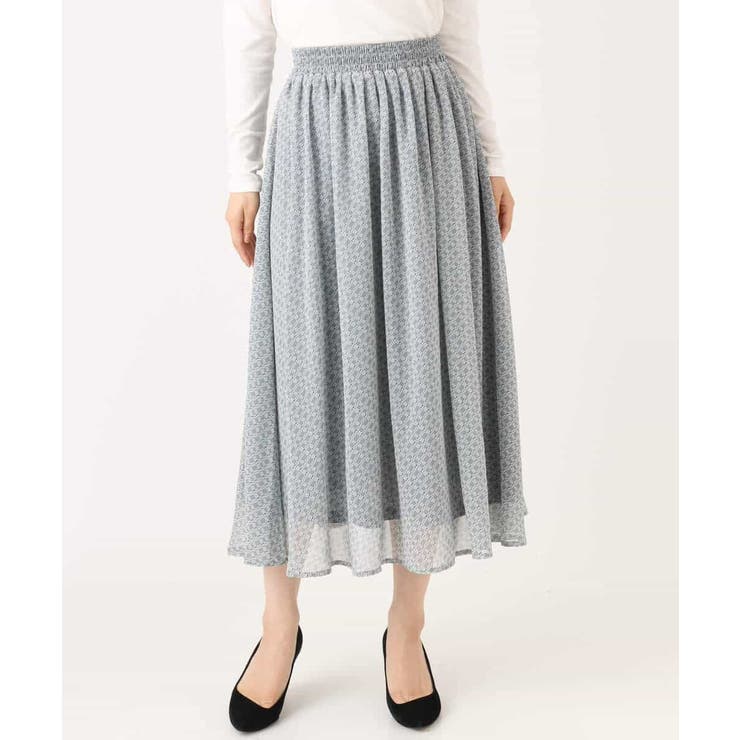 チェック柄シフォンスカート/洗える | MK MICHEL KLEIN | 詳細画像38 