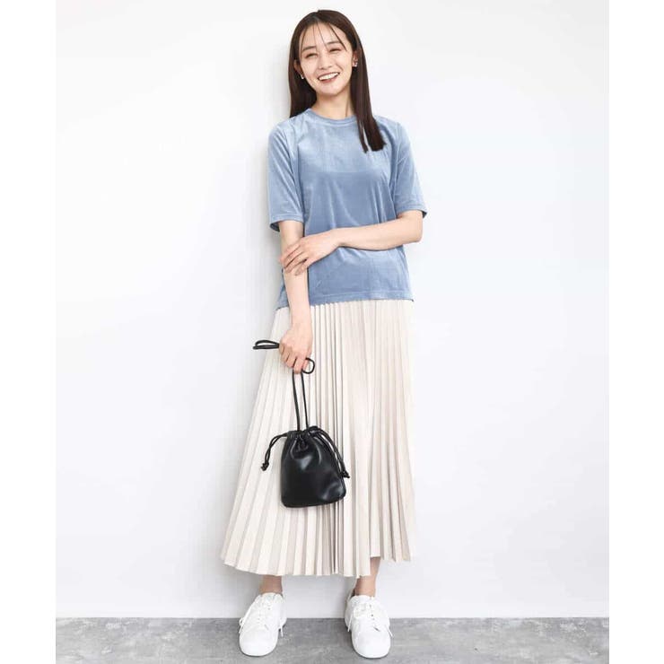 レザー調ランダムプリーツスカート/洗える | MK MICHEL KLEIN | 詳細画像18 