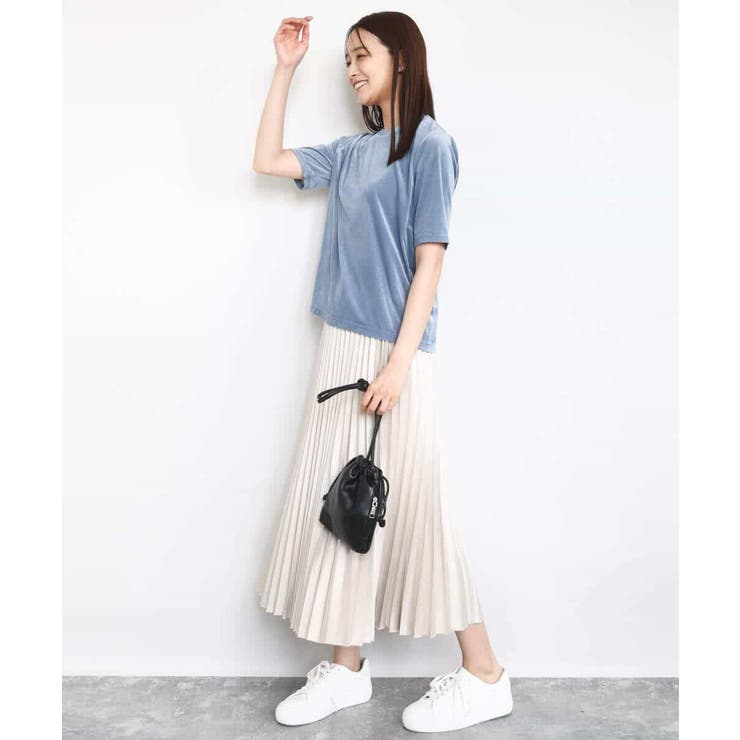 レザー調ランダムプリーツスカート/洗える | MK MICHEL KLEIN | 詳細画像19 