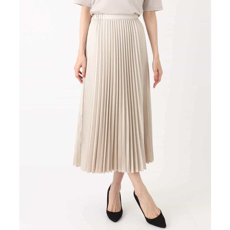 レザー調ランダムプリーツスカート/洗える | MK MICHEL KLEIN | 詳細画像32 