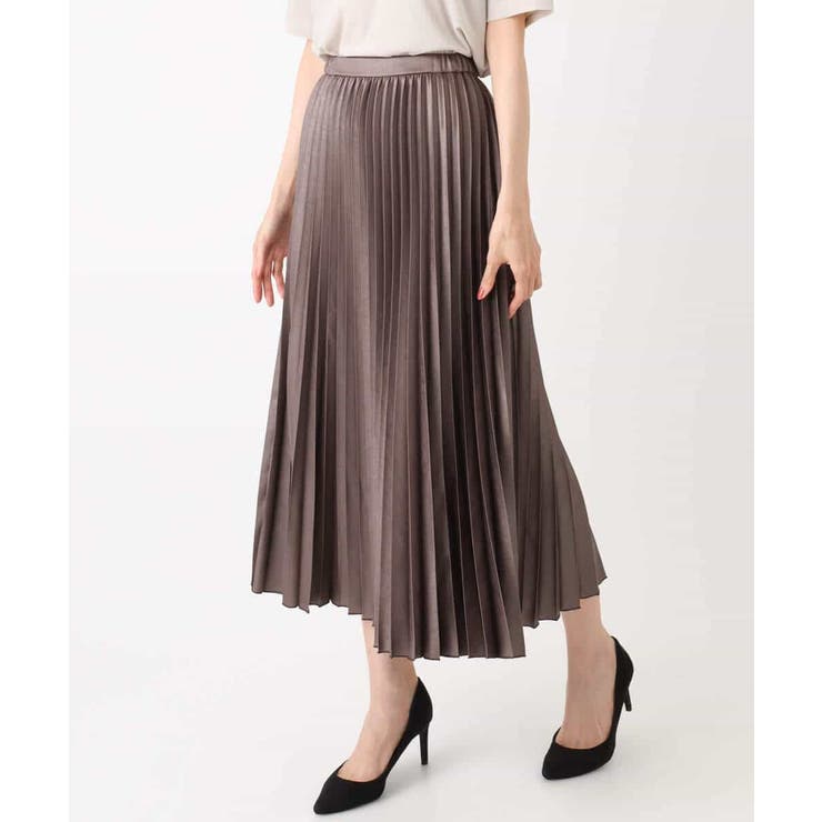 レザー調ランダムプリーツスカート/洗える | MK MICHEL KLEIN | 詳細画像39 