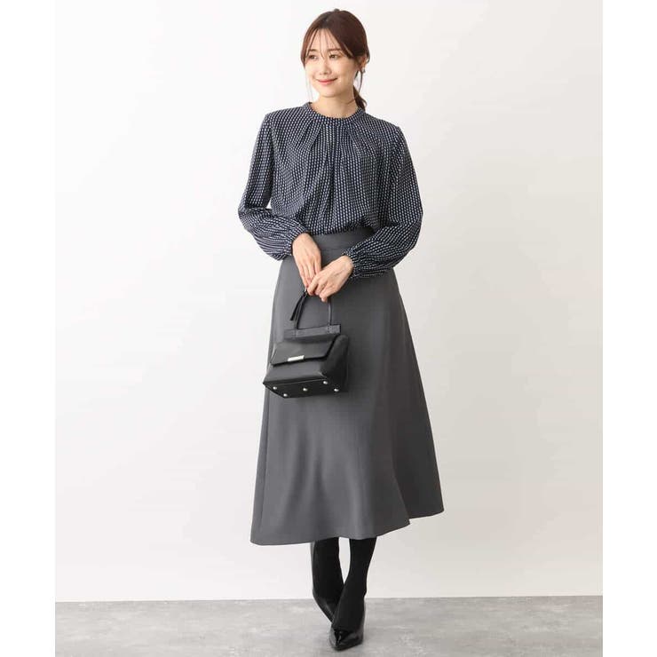 台形シルエットスカート/洗える[品番：ITKW0014371]｜MK MICHEL KLEIN  