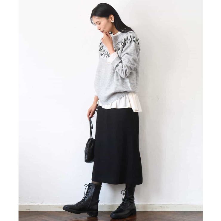 ループネップツイードIラインスカート/洗える | MK MICHEL KLEIN | 詳細画像24 