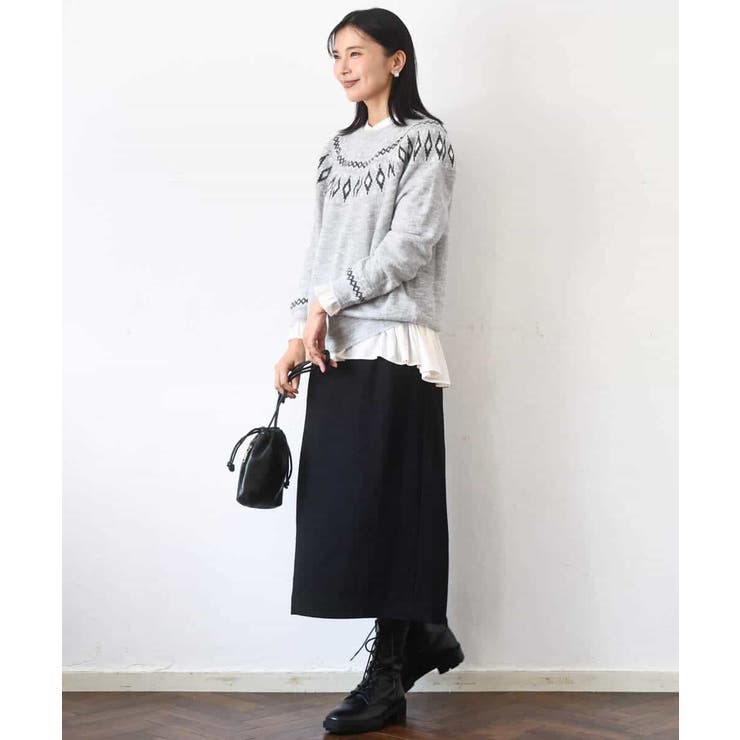 ループネップツイードIラインスカート/洗える | MK MICHEL KLEIN | 詳細画像25 