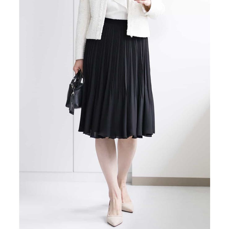 リバーシブルシフォンプリーツスカート/洗える | MK MICHEL KLEIN | 詳細画像1 