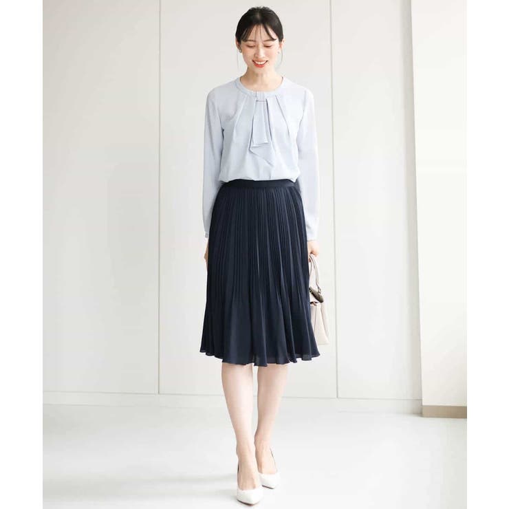 リバーシブルシフォンプリーツスカート/洗える | MK MICHEL KLEIN | 詳細画像12 