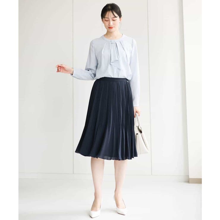 リバーシブルシフォンプリーツスカート/洗える | MK MICHEL KLEIN | 詳細画像13 