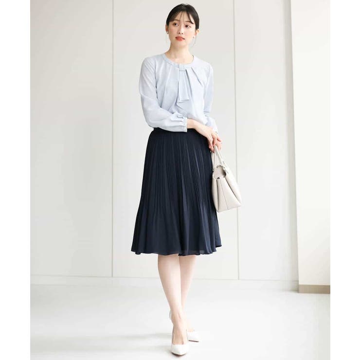 リバーシブルシフォンプリーツスカート/洗える | MK MICHEL KLEIN | 詳細画像16 