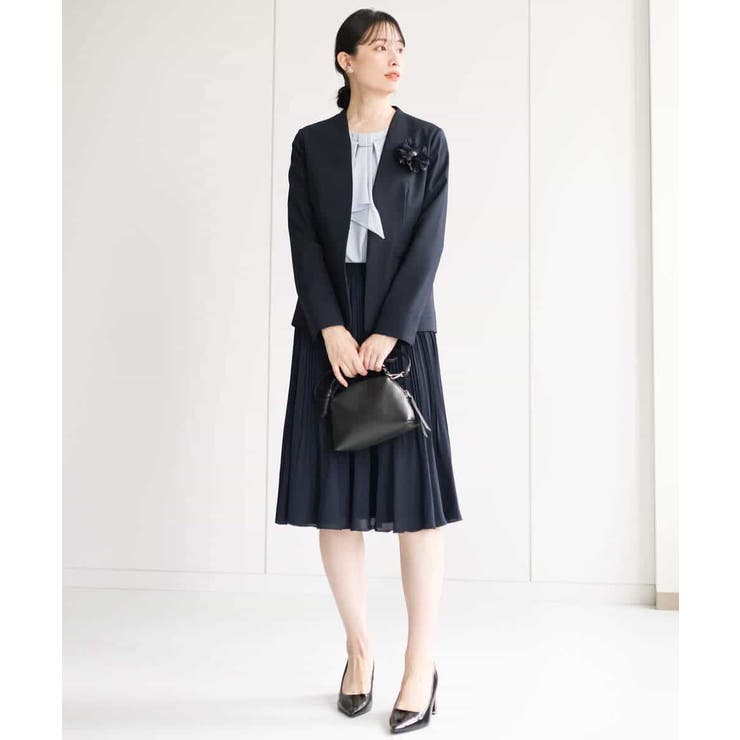 リバーシブルシフォンプリーツスカート/洗える | MK MICHEL KLEIN | 詳細画像18 